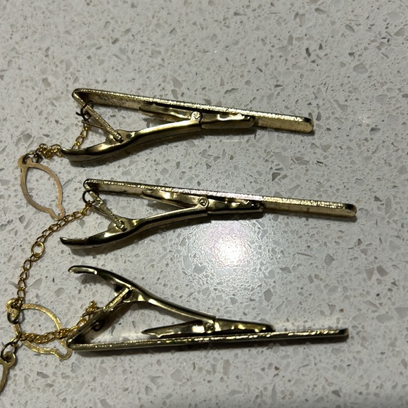 Vintage tie clips set of three - Picture 2 of 7